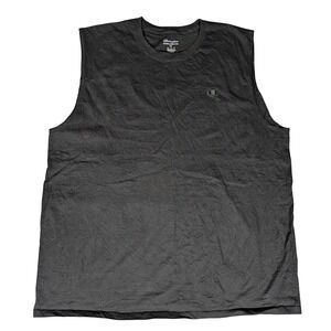 Champion Mens Black Sleeveless Tank Top Athleticwear Size 2XL